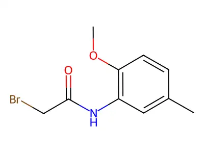 2-bromo-N-(2-methoxy-5-methylphenyl)acetamide structure
