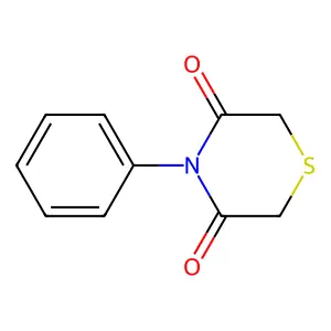 4-Phenylthiomorpholine-3,5-dione structure
