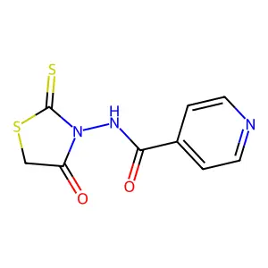 N-(4-Oxo-2-thioxo-3-thiazolidinyl)-4-pyridinecarboxamide structure