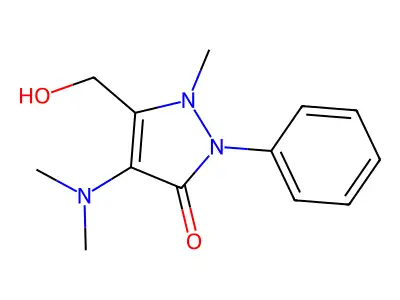 3-Hydroxymethylaminopyrine structure