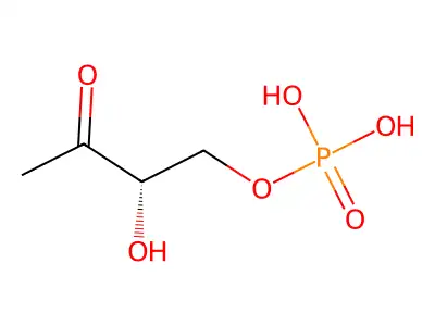 [(2R)-2-羟基-3-氧代丁基]磷酸二氢酯 structure