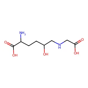 N(epsilon)-(carboxymethyl)hydroxylysine structure
