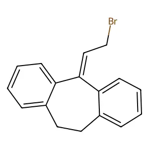5-(2-Bromoethylidene)-10,11-dihydro-5H-dibenzo[a,d][7]annulene structure
