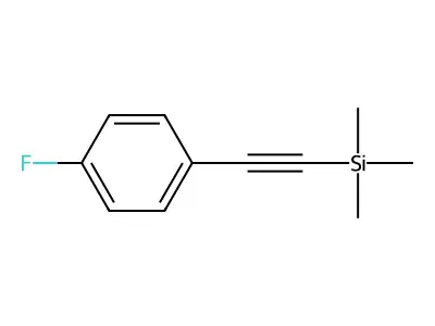 (4-Fluorophenylethynyl)trimethylsilane structure