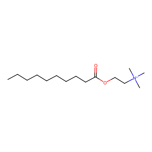 Decanoylcholine structure