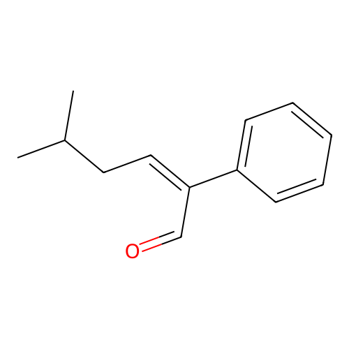 5-Methyl-2-phenylhex-2-enal structure