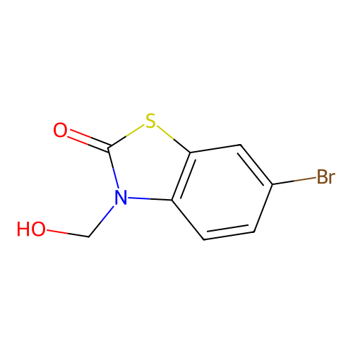 6-Bromo-3-(hydroxymethyl)-1,3-benzothiazol-2(3h)-one structure
