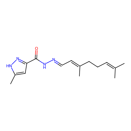 C15H22N4O structure