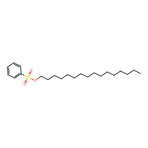 Hexadecyl benzenesulfonate structure