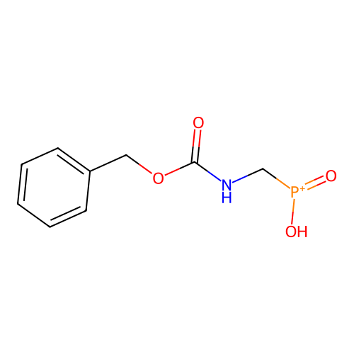 Carbamic acid, [(hydroxyphosphinyl)methyl]-, phenylmethyl ester structure