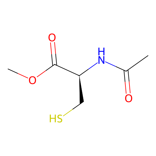 L-Cysteine, N-acetyl-, methyl ester structure