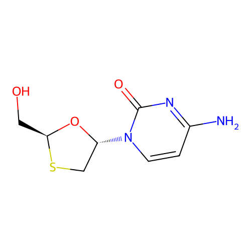 Lamivudine, (A+-)-trans- structure