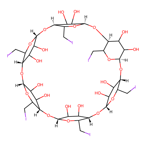 CAS 131105-41-4 - C36H54I6O24 structure