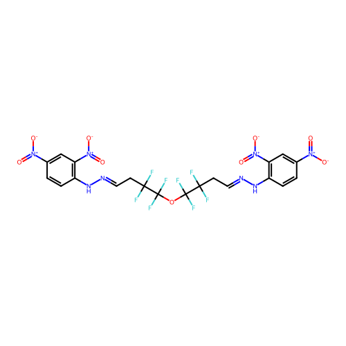 Butanal, 4,4'-oxybis[3,3,4,4-tetrafluoro-, bis[(2,4-dinitrop structure