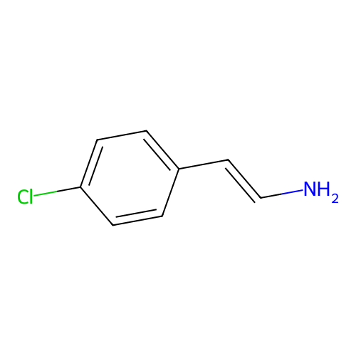 (E)-2-(4-chlorophenyl)ethenamine structure