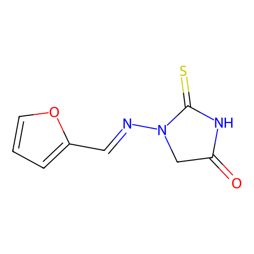 1-((Furan-2-ylmethylene)amino)-2-thioxoimidazolidin-4-one structure