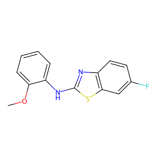 6-fluoro-N-(2-methoxyphenyl)-1,3-benzothiazol-2-amine structure