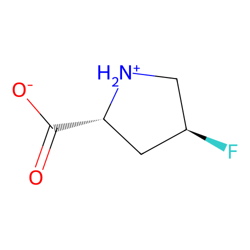 trans-4-Fluoro-D-proline structure