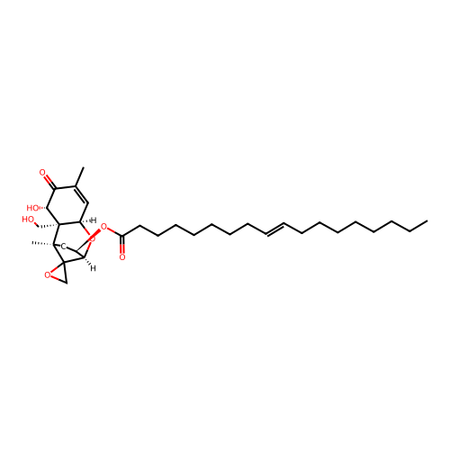 Trichothec-9-en-8-one, 12,13-epoxy-7,15-dihydroxy-3-((1-oxo-9-octadecenyl)oxy)-, (3alpha(Z),7alpha)- structure