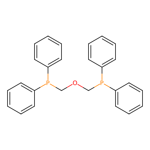 Bis(diphenylphosphinomethyl)ether structure
