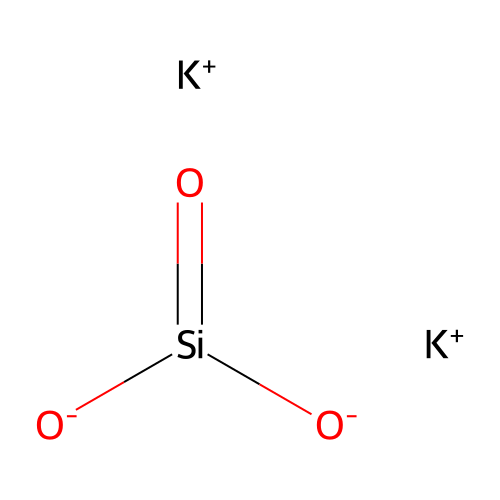 硅酸钾 structure
