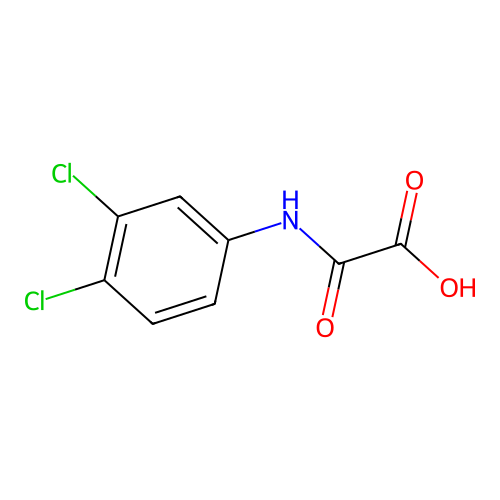 (3,4-Dichloroanilino)(oxo)acetic acid structure