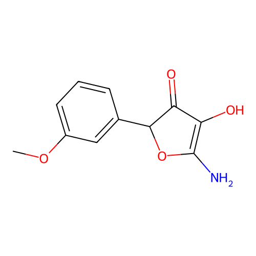 5-Amino-4-hydroxy-2-(3-methoxyphenyl)furan-3-one structure