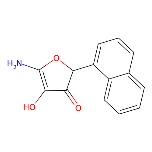 5-Amino-4-hydroxy-2-naphthalen-1-yl-furan-3-one structure