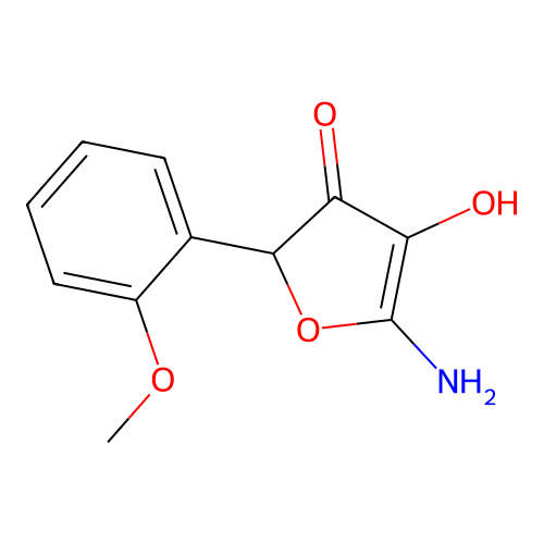 5-Amino-4-hydroxy-2-(2-methoxyphenyl)furan-3-one structure