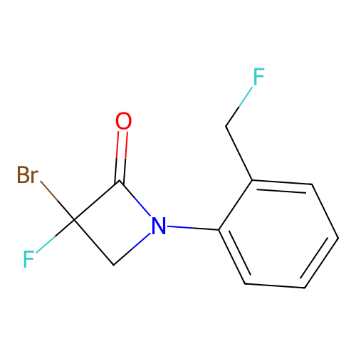 2-Azetidinone, 3-bromo-3-fluoro-1-[2-(fluoromethyl)phenyl]- structure
