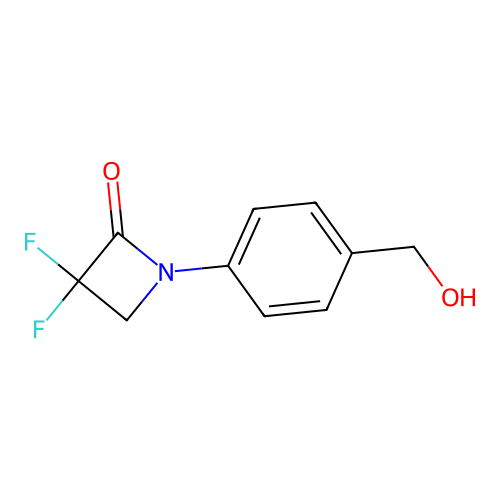 N-(4-hydroxymethylphenyl)-3,3-difluoroazetidin-2-one structure