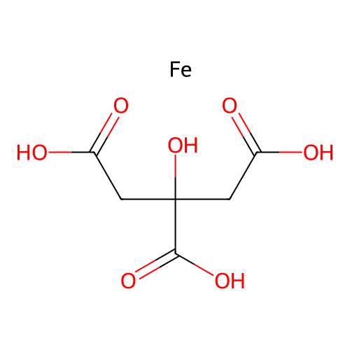Iron(III) citrate hydrate, 98 structure