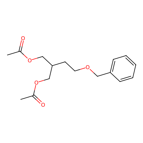 2-Acetoxymethyl-4-benzyloxybut-1-yl acetate structure