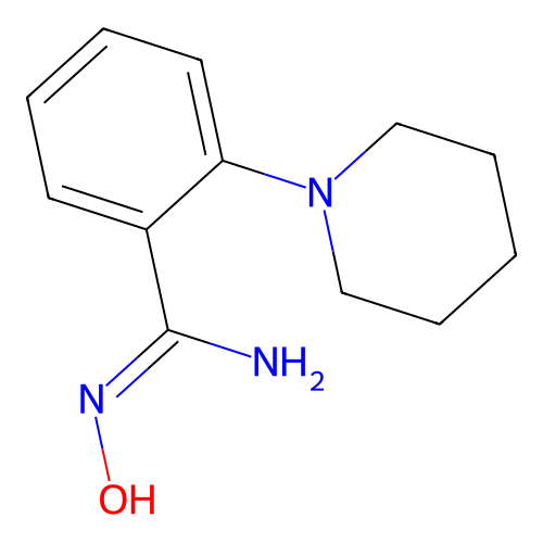 N'-hydroxy-2-piperidinobenzenecarboximidamide structure