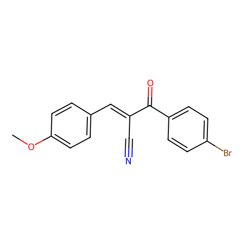 2-(4-Bromobenzoyl)-3-(4-methoxyphenyl)acrylonitrile structure