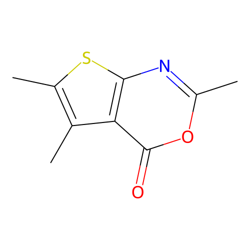2,5,6-Trimethyl-4H-thieno[2,3-d][1,3]oxazin-4-one structure
