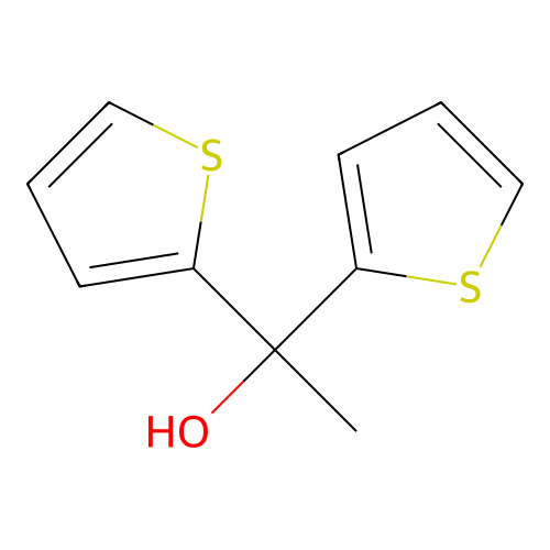 1,1-Dithiophen-2-ylethanol structure