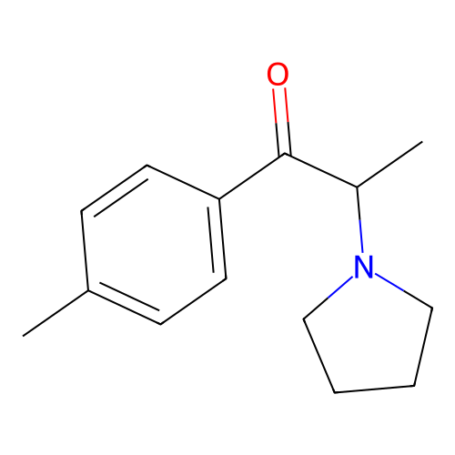 4'-Methyl-alpha-pyrrolidinopropiophenone structure