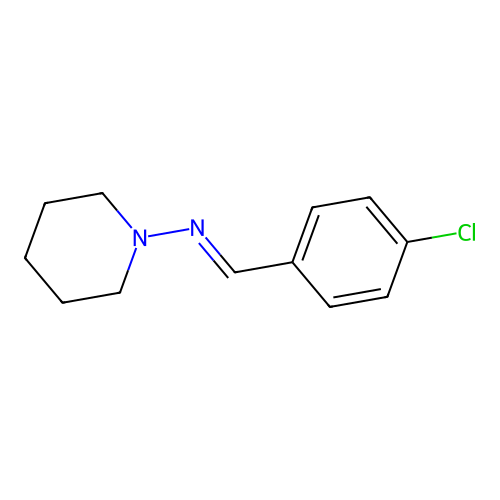 1-(4-chlorophenyl)-N-piperidin-1-ylmethanimine structure