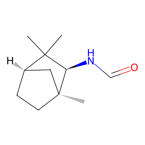 N-[(1S,2S,4R)-1,3,3-trimethyl-2-bicyclo[2.2.1]heptanyl]formamide structure