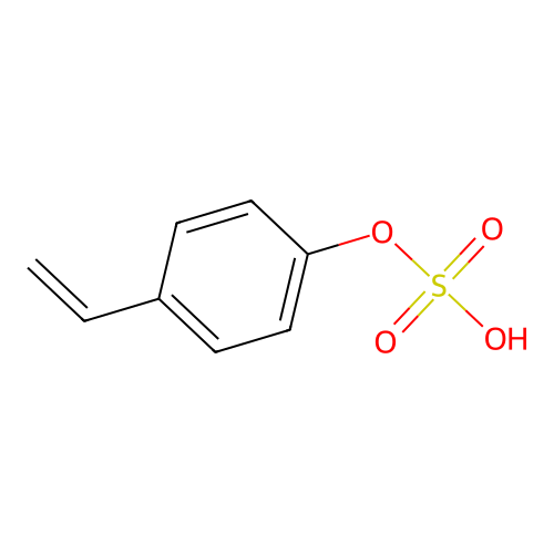 Phenol, 4-ethenyl-, 1-(hydrogen sulfate) structure