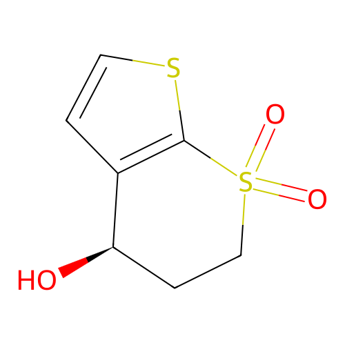 (R)-(+)-5,6-Dihydro-4H-thieno[2,3-b]-thiopyran-4-ol-7,7-dioxide structure