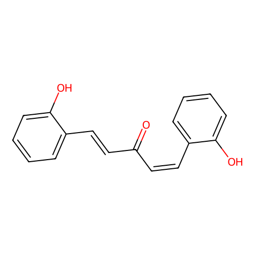 1,5-Bis(2-hydroxyphenyl)penta-1,4-dien-3-one structure