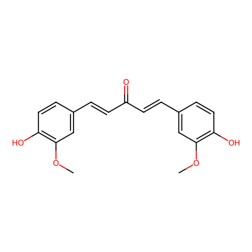 1,5-Bis(4-Hydroxy-3-Methoxyphenyl)-1,4-Pentadien-3-One structure