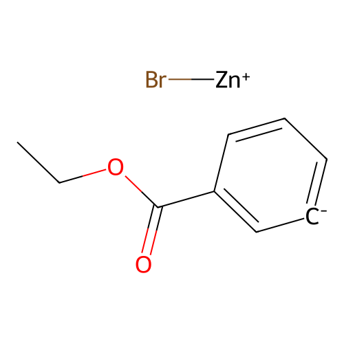 Bromidozinc(1+) 3-(ethoxycarbonyl)benzen-1-ide structure