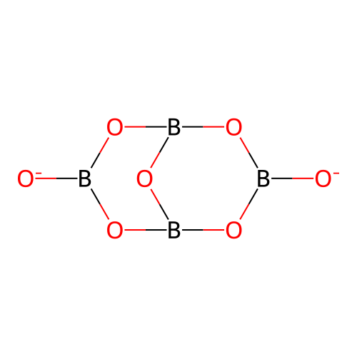 四硼酸盐 structure