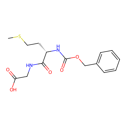 Z-L-Methionyl glycine structure