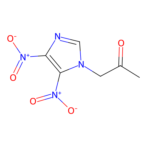 1-(4,5-dinitro-1H-imidazol-1-yl)propan-2-one structure