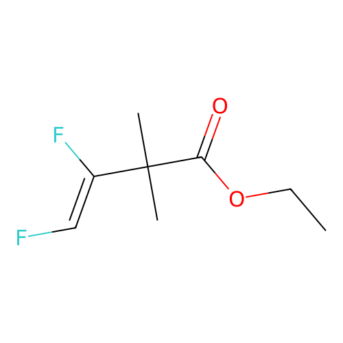 3-Butenoic acid, 3,4-difluoro-2,2-dimethyl-, ethyl ester, (Z)- structure