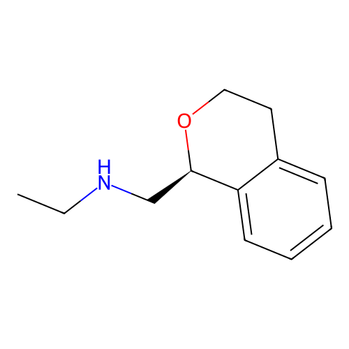 N-[[(1S)-3,4-dihydro-1H-isochromen-1-yl]methyl]ethanamine structure